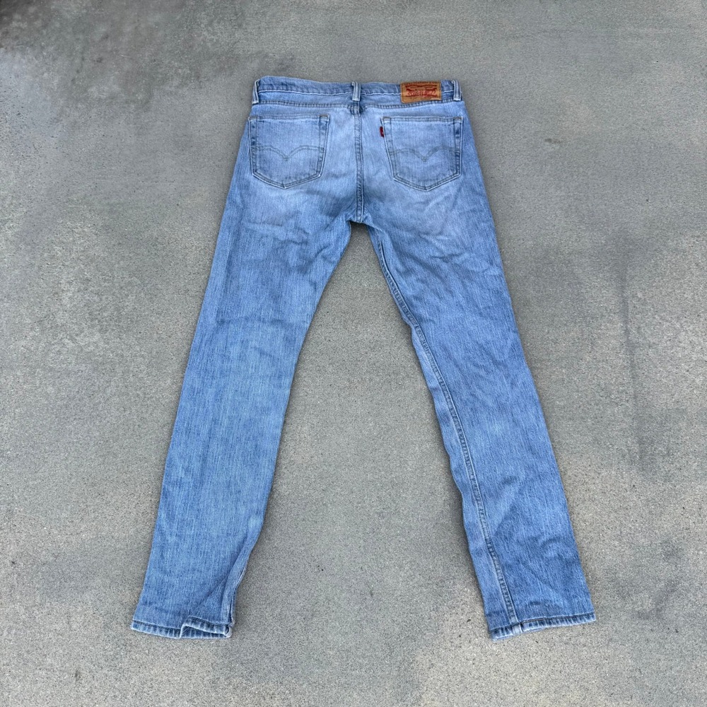 Levi's 510 Skinny Jeans Mens 30x32 Light Wash White Oak Cone Denim Blue